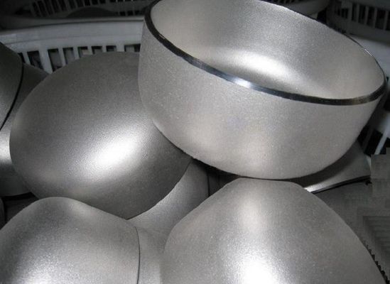 غطاء أنبوب فولاذي ملحوم بعقب أسود من الفولاذ المقاوم للصدأ المجلفن ASTM A182 F304