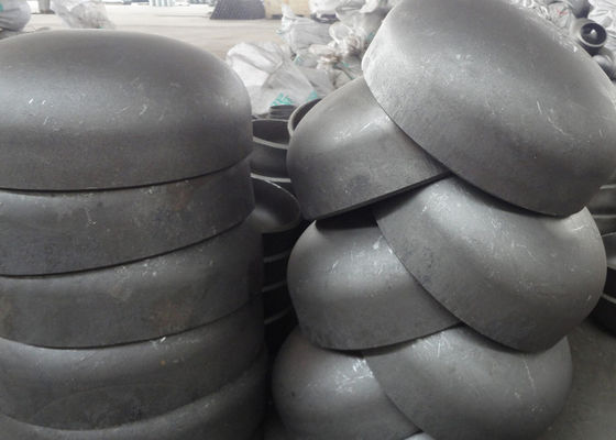 قبعات نهاية أنابيب فولاذية بقطر كبير سوداء اللون ANSI B16.9 SCH40 SCH80