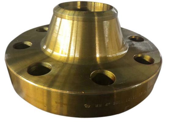 فلنجة ANSI B16.5 &amp; ASME B16.47A شفة فولاذية مزورة من الفولاذ الكربوني WN FLANGE