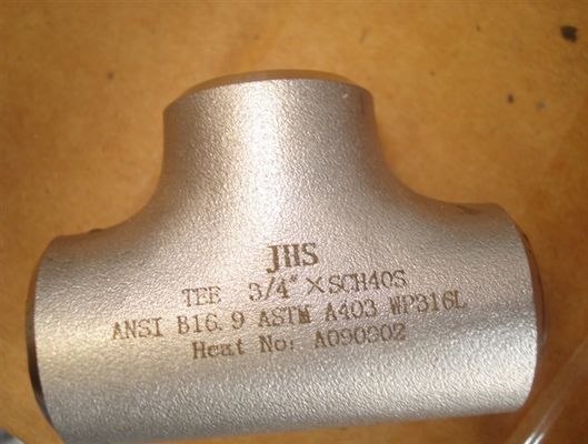 45D 90D 180D مستقيم الفولاذ المقاوم للصدأ الأنابيب المحملة بعقب اللحام SS304L SS316L STD SCH40