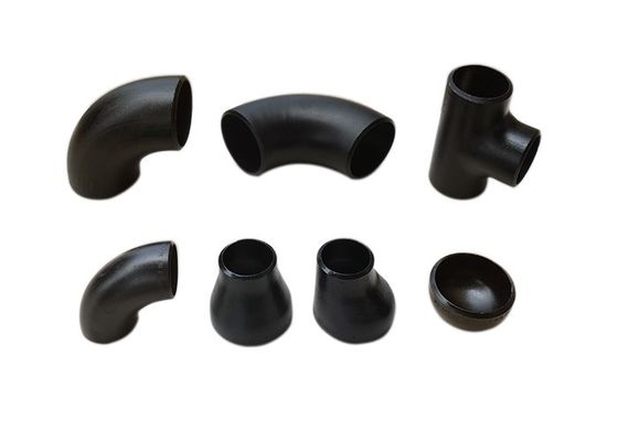 تركيب مواسير الكوع ASME B16.9 و B16.28 غطاء Tee Reuder A234 WPB SCH40 STD A182 F304316
