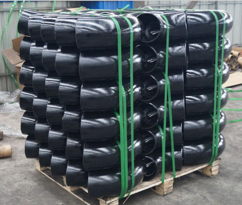 الكربون الصلب ASTM A234 تركيبات WPB ANSI B16.28 1/2 بوصة 48 بوصة الطلاء الأسود