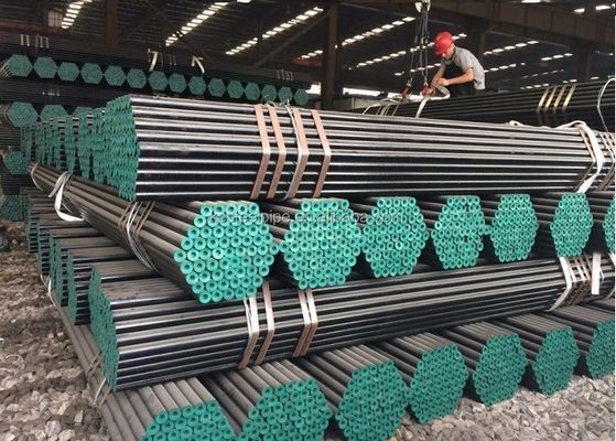 Dia 1/8 `` إلى 30 '' 12M أنابيب الصلب الكربوني غير الملحومة Astm A106 Grade B Sch40 ASME B36.1