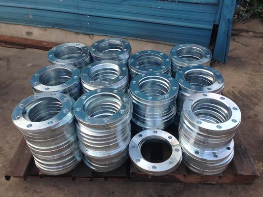 PN10 PN16 S235JR P280GH جلفنة شفة سائبة EN1092-1 Type02 DIN2642