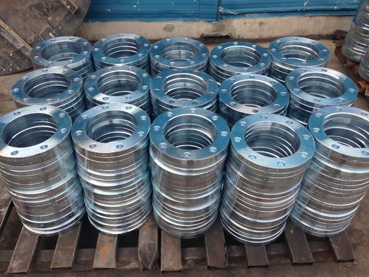 PN10 PN16 S235JR P280GH جلفنة شفة سائبة EN1092-1 Type02 DIN2642