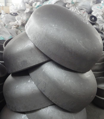STD SCH40 SCH80 SCH160 غطاء ملحوم بعقب مناسب طلاء أسود ASME B16.9
