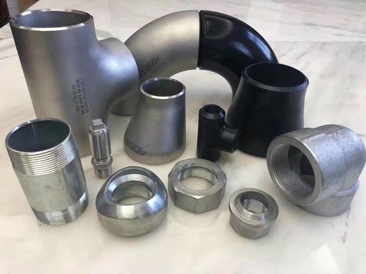 90 ° 180 ° 45 ° Elbow Tee Con Ecc Reducer Cap ASME ANSI B16.9 B16.28 جميع الاحجام