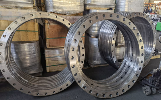 مزورة S235JRG2 P245GH P250GH شفة AWWA C207-07 CLASS B CLASS D