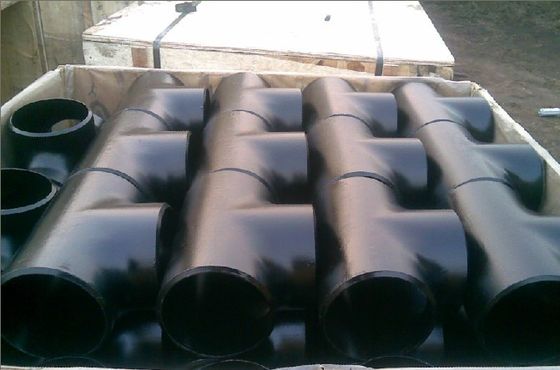 تركيب الأنابيب Asme B16 9 Elbow Tee Reducer Cap Sch40 Sch80 Black Anti Rust Oil