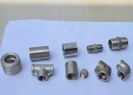 ارتفاع ضغط تركيب مزورة ASME B16.11 غطاء الكوع المحملة الحلمة تركيب الحديد طيع