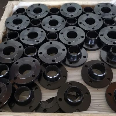 شفة مزورة ANSI B16.5 ASME B16.47 ASTM A105150 LBS 300 LBS Black Painting